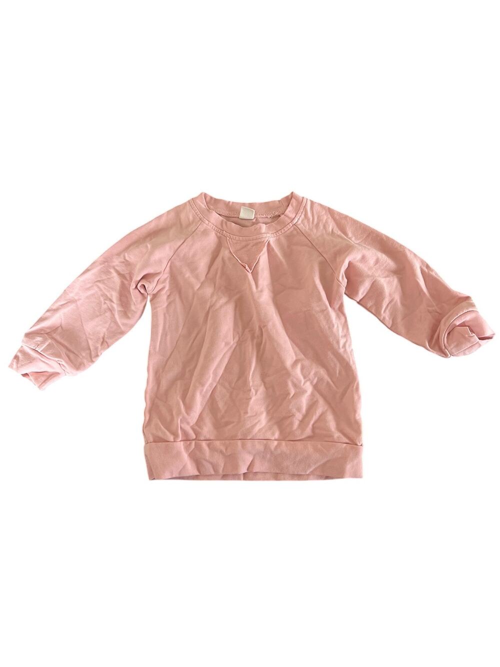 100 Toddler Salmon Pink Warm Toddler Crewneck *Dimensions in Pictures*